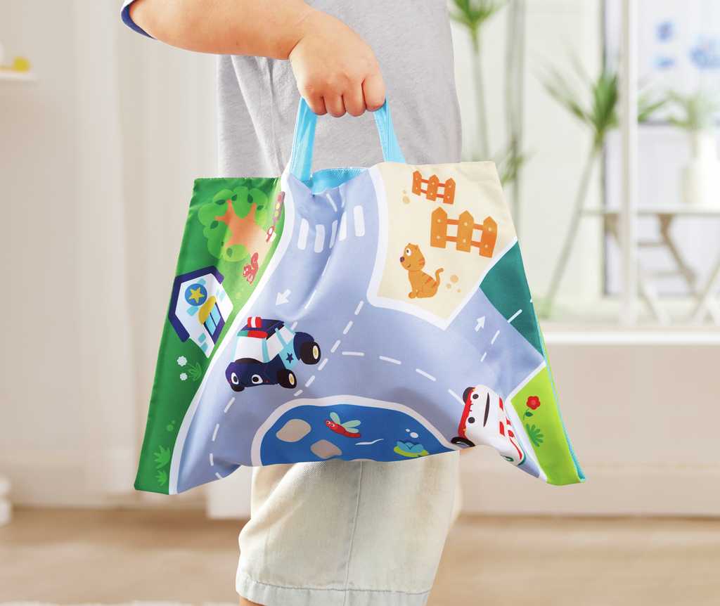 Set 4 coches de peluche