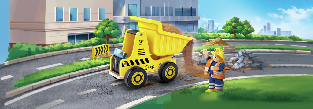 Camión con volquete Hape