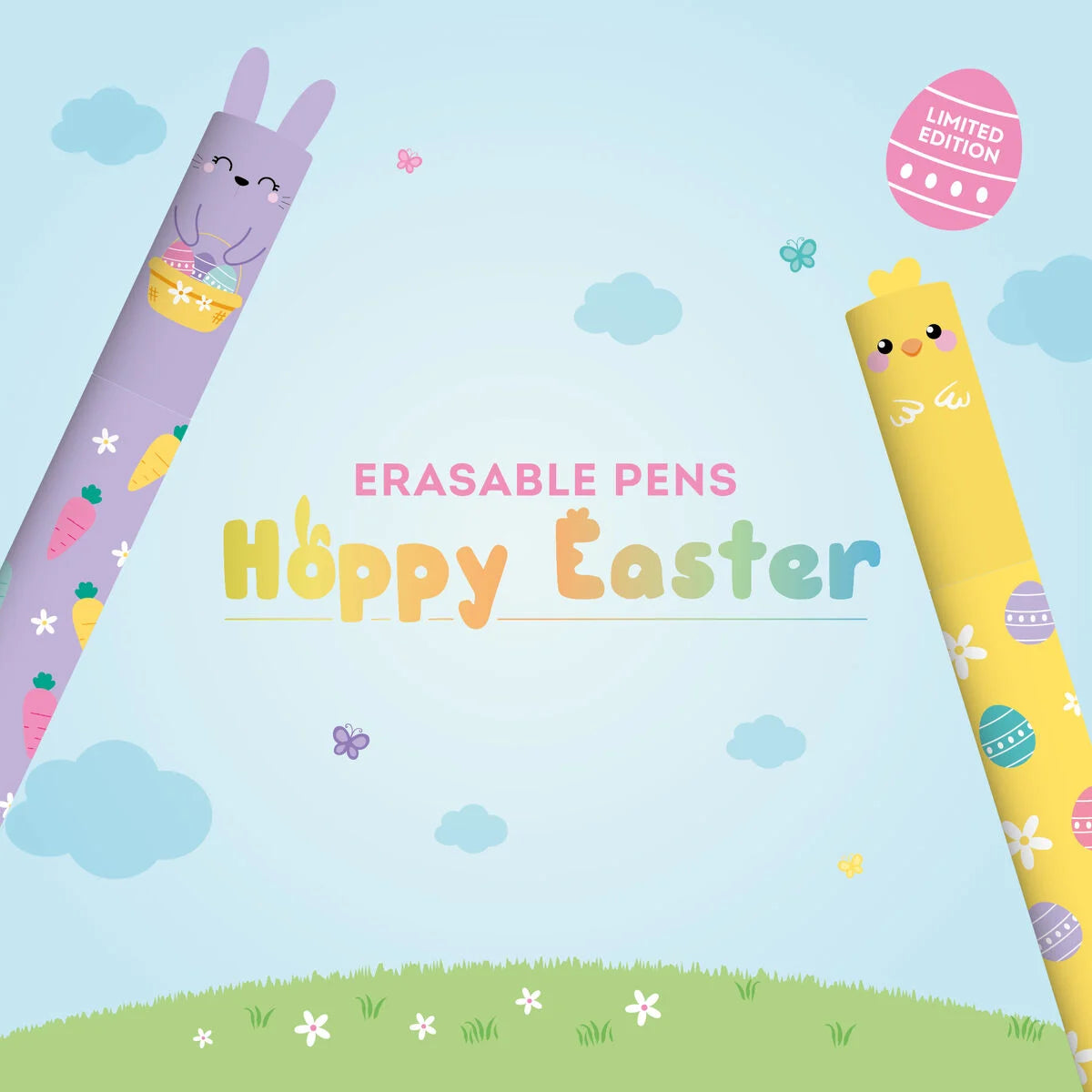 Bolígrafos borrables (Set de 2) - EDICIÓN PASCUA