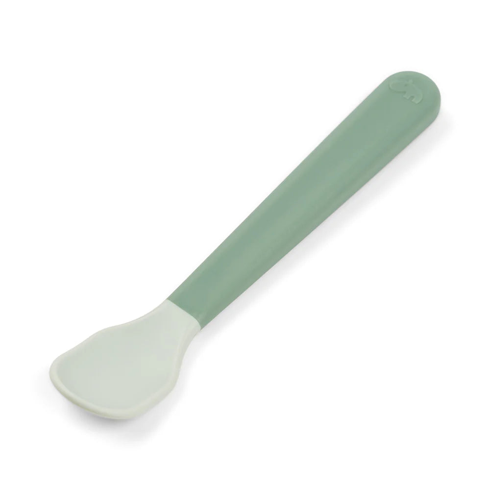 Juego 3 piezas de silicona (taza, bol y cuchara) - Cocodrilo verde