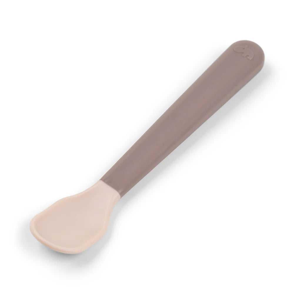 Juego 3 piezas de silicona (taza, bol y cuchara) - Hipopótamo rosa