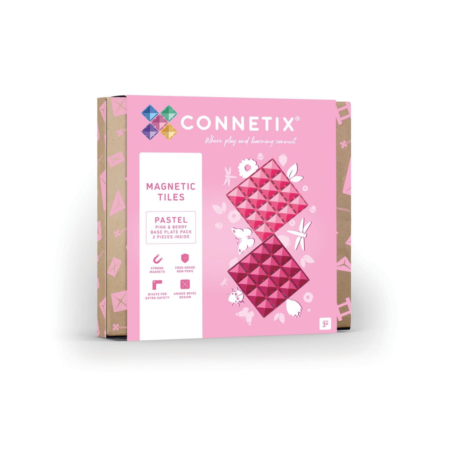 Connetix Bloques magnéticos - 2 bases XXL (EXTENSIÓN)