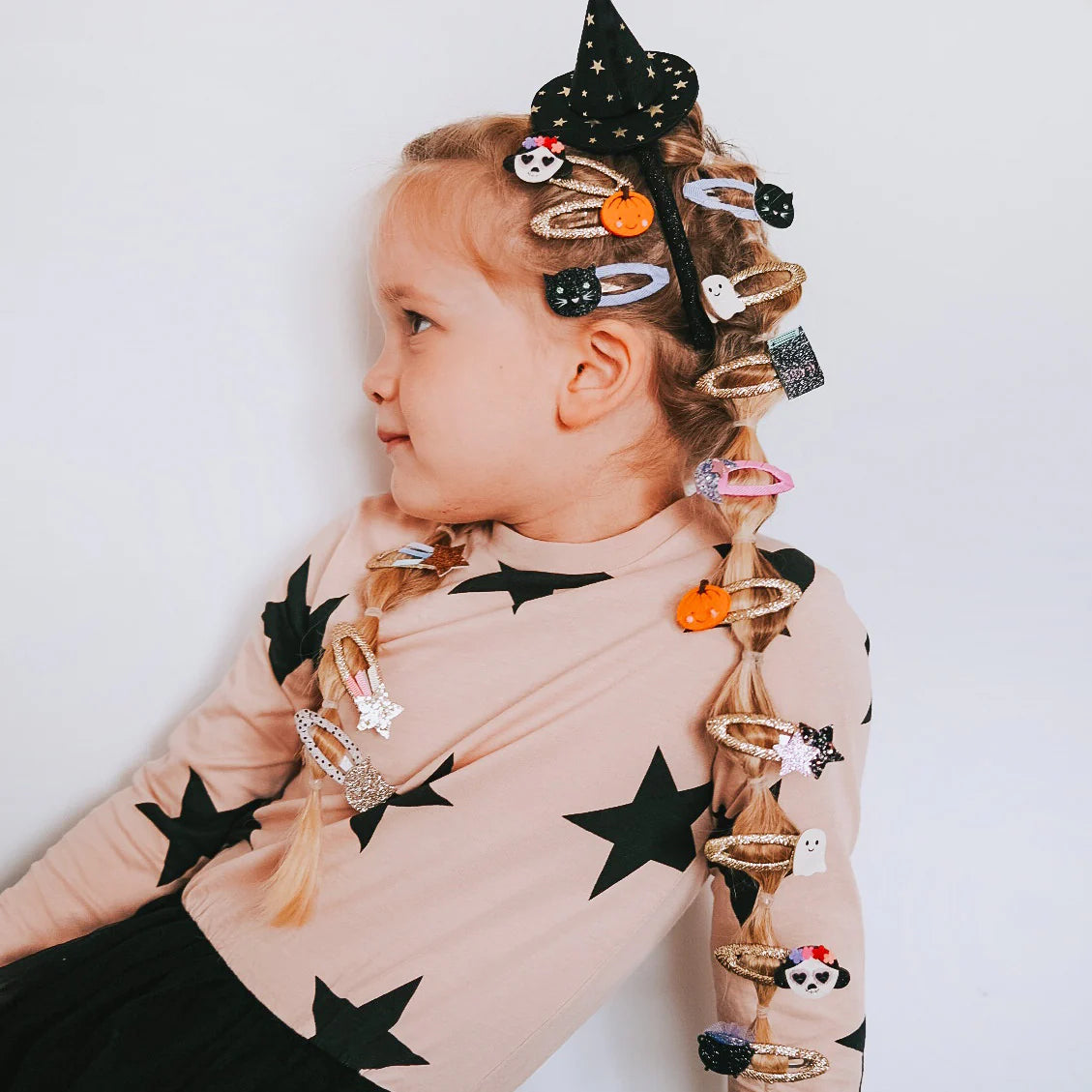Diadema con sombrero de bruja