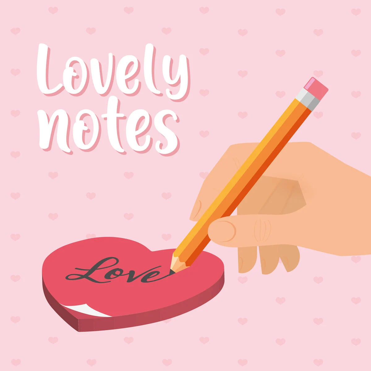 Bloc de Notas Adhesivo - Corazón