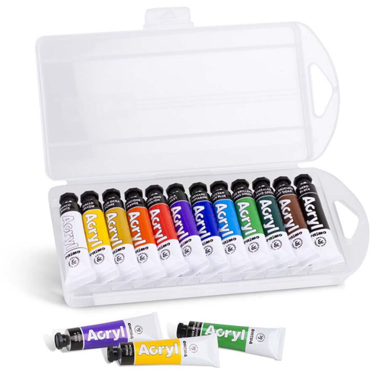 Estuche de 10 Tubos de pintura acrílica