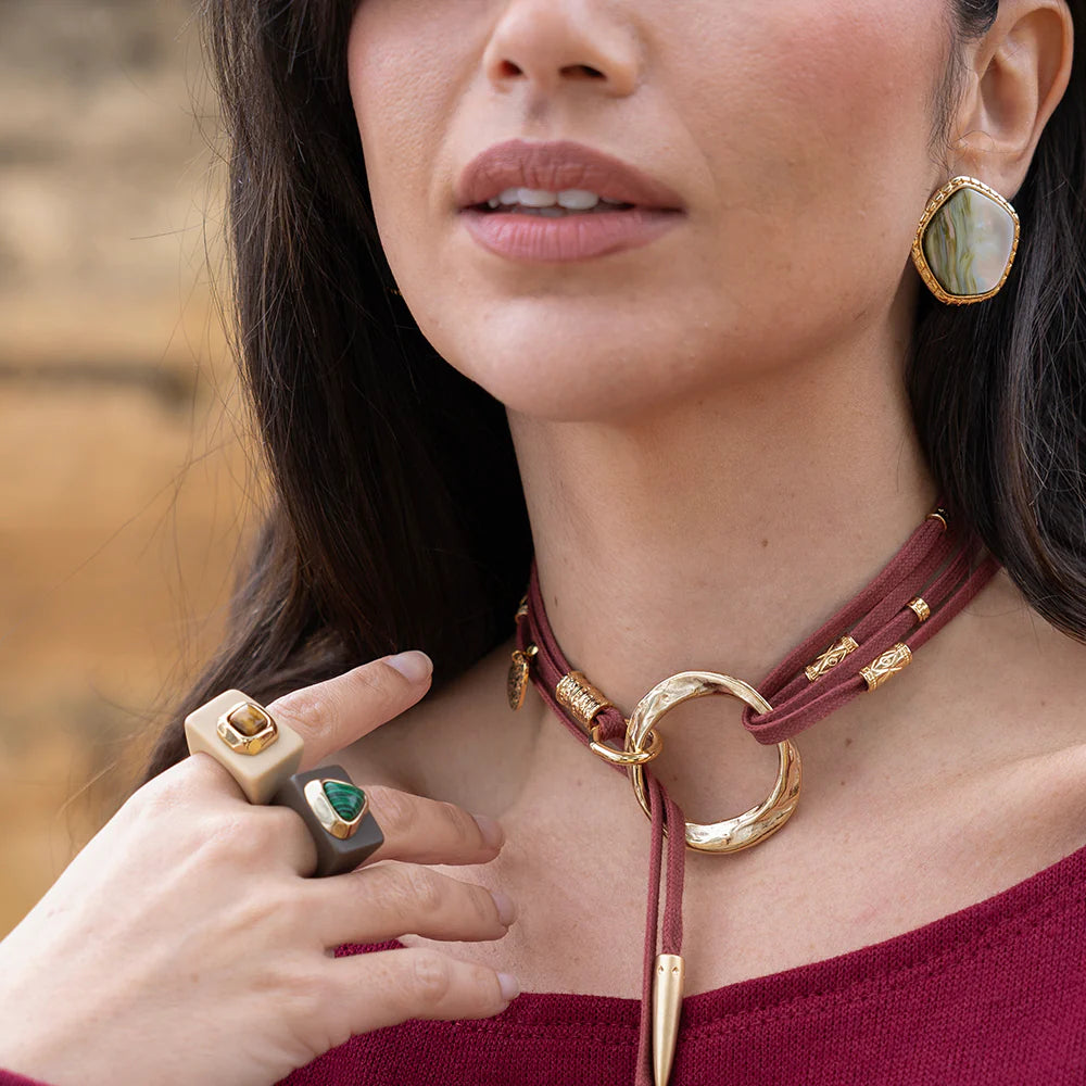 Anillo - Arena con Ojo de Tigre
