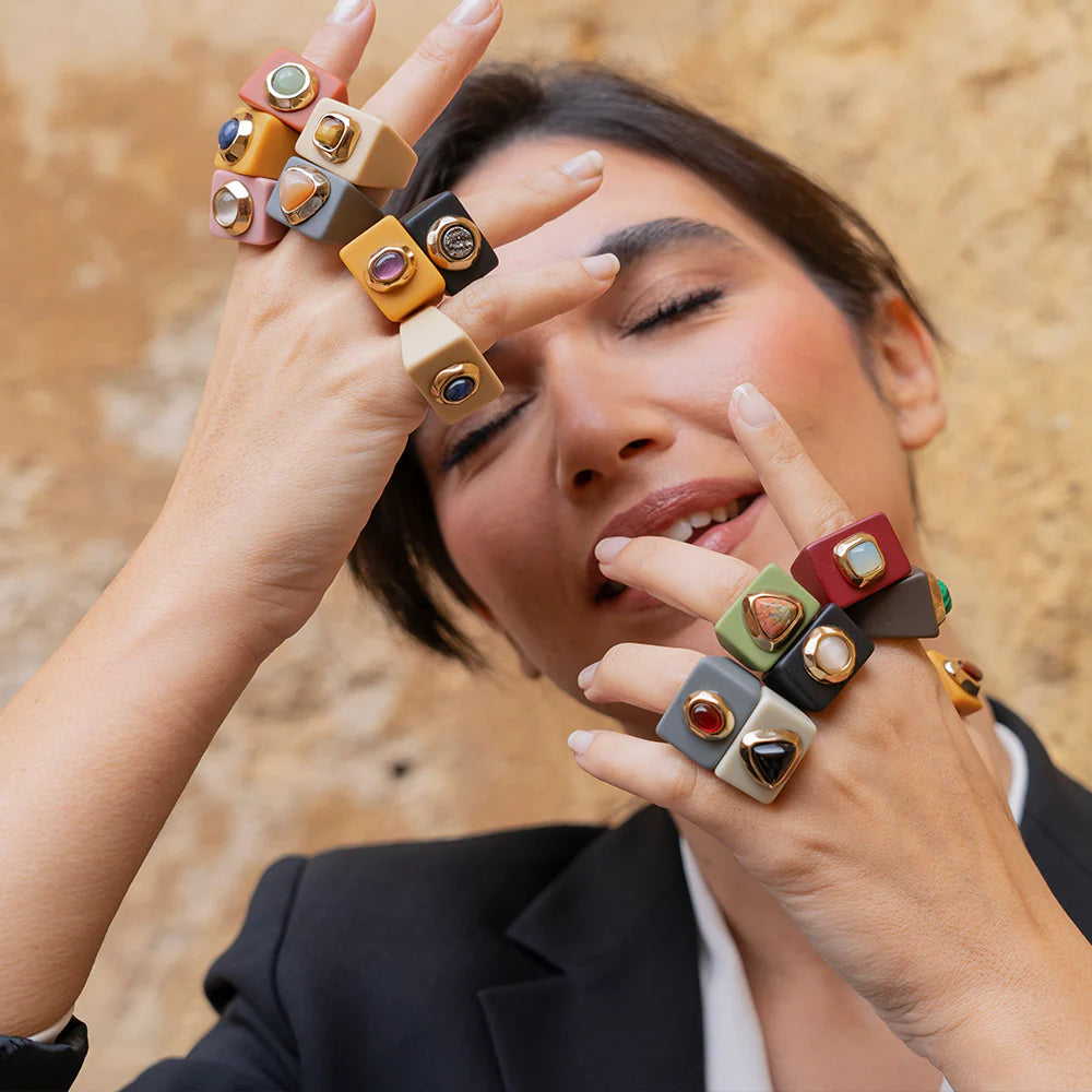 Anillo - Arena con Ojo de Tigre