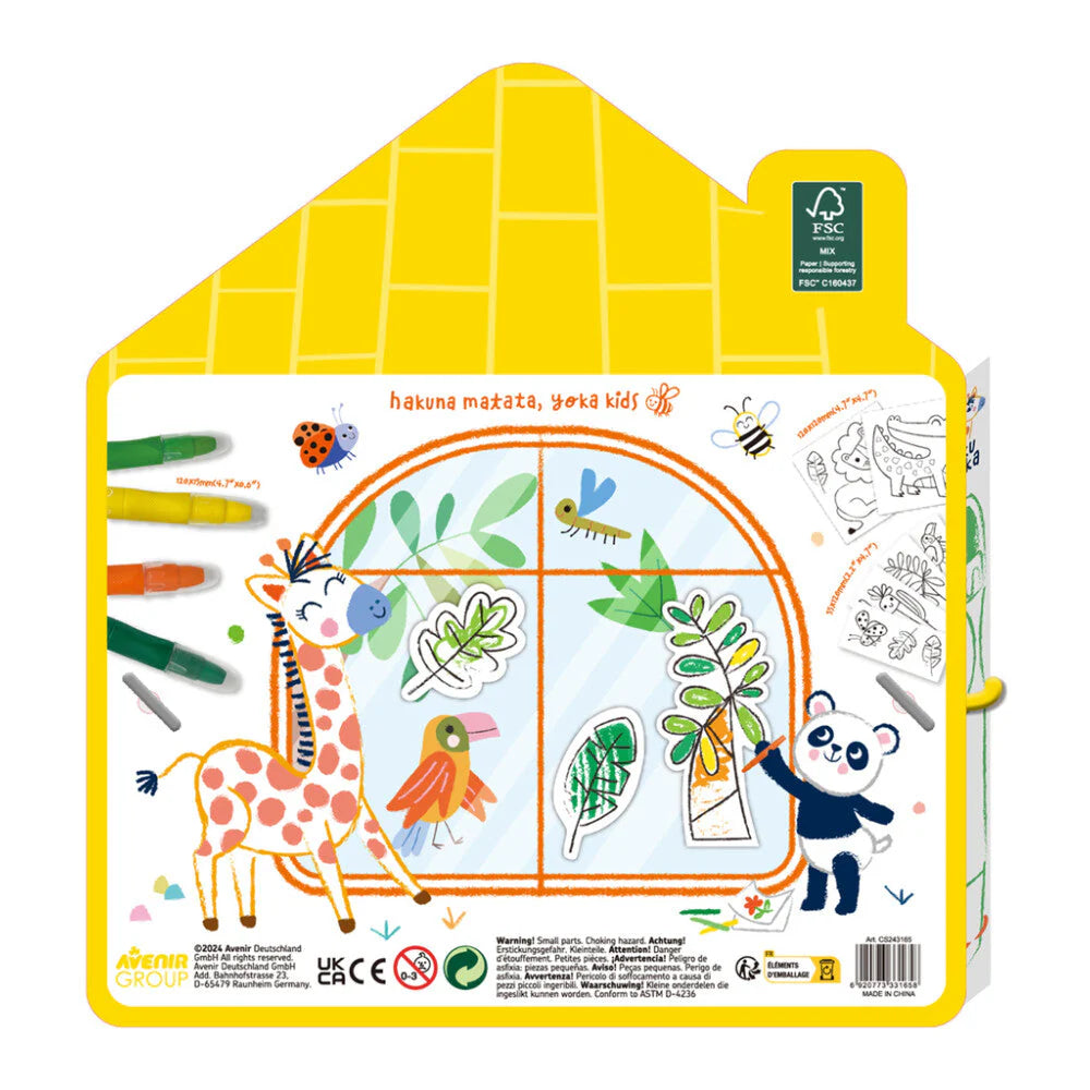 Pinta tus pegatinas reutilizables para ventanas