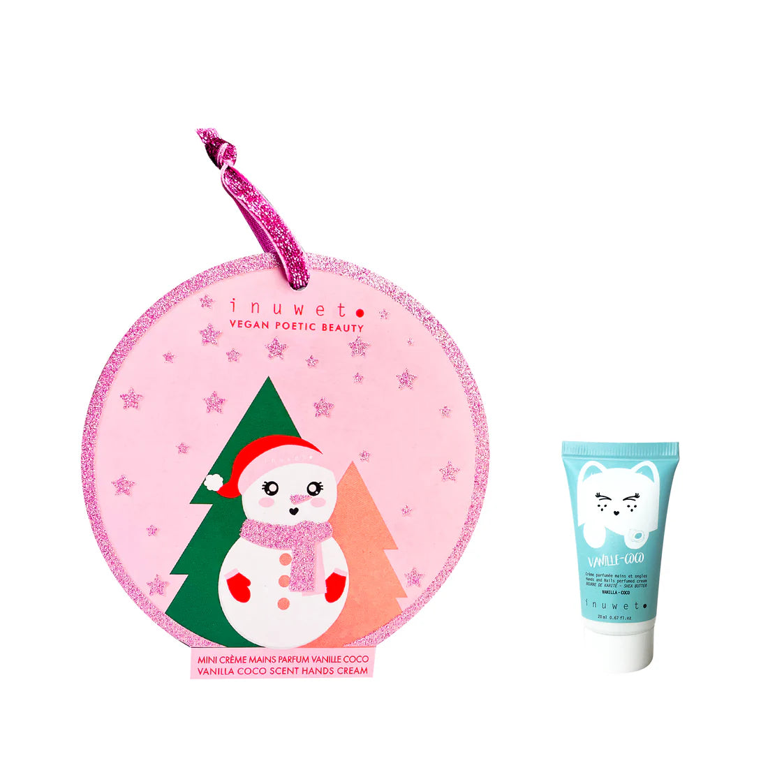 Crema de manos - Bola muñeco de nieve (Vainilla y coco)