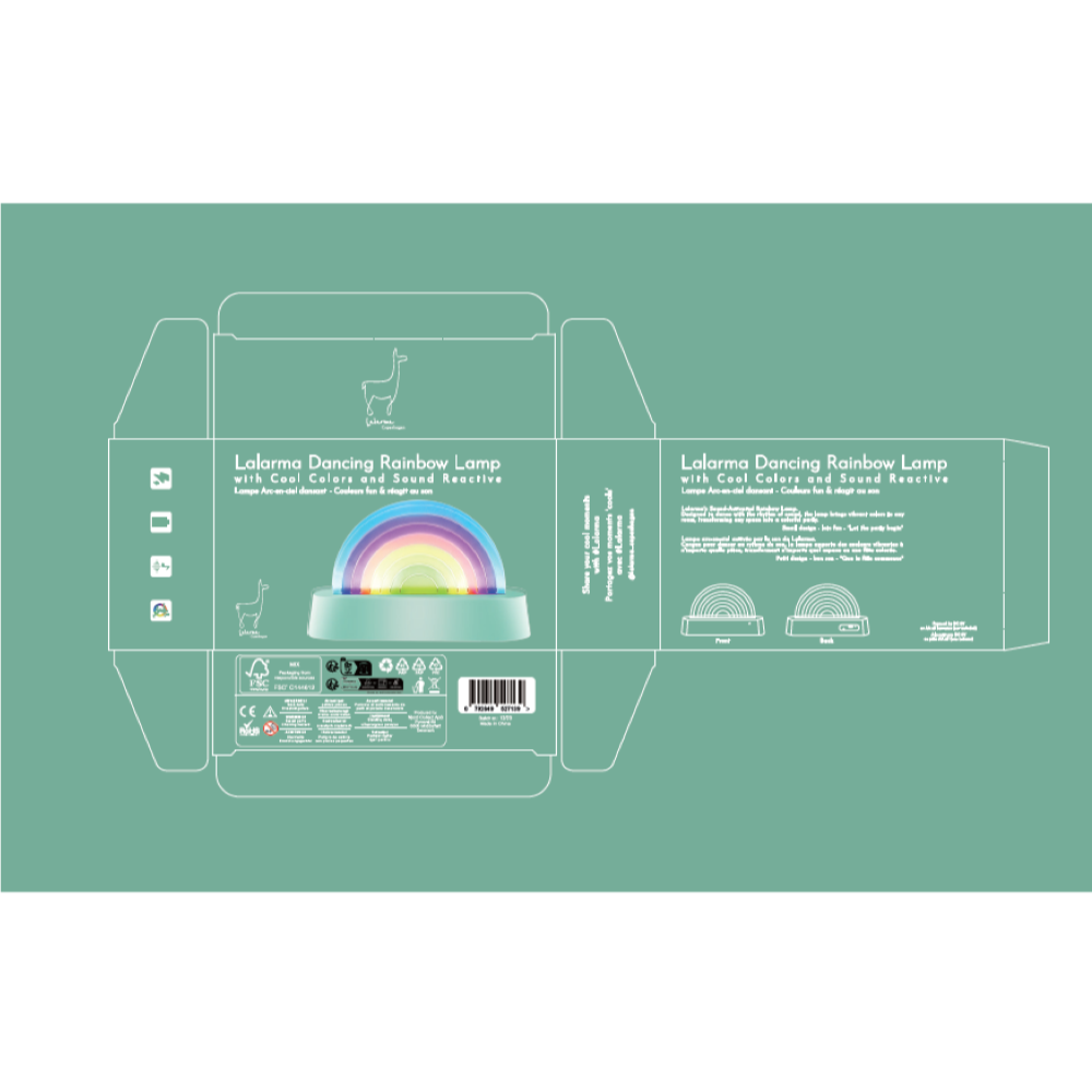 Lámpara Arcoiris - Danzante Menta