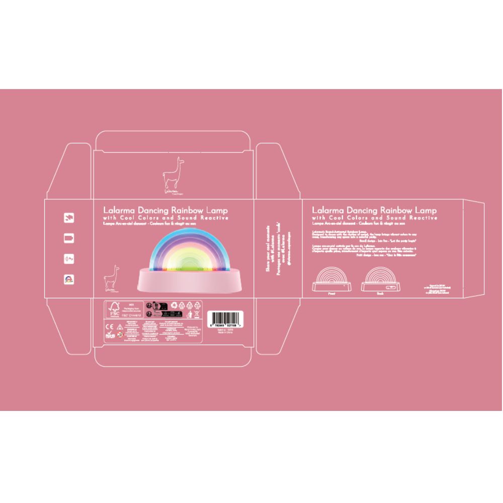 Lámpara Arcoiris - Danzante Rosa