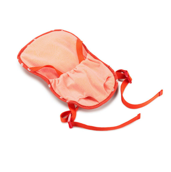 Mochila Portabebés - Animalitos rayas naranja