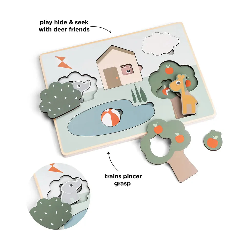 Puzzle de varias capas - Deer Friends