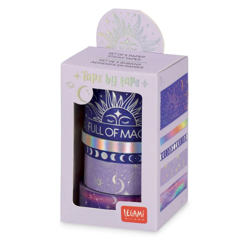 Cinta Washi tape - Magic (set de 5 cintas)