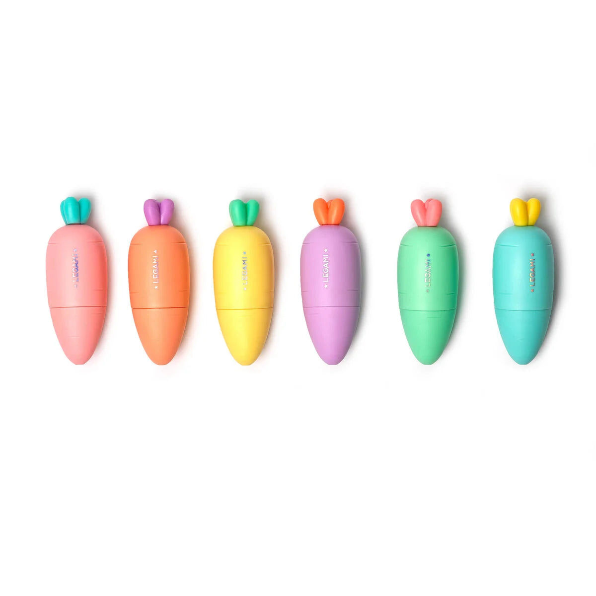 Set de 6 Mini Subrayadores - Zanahorias