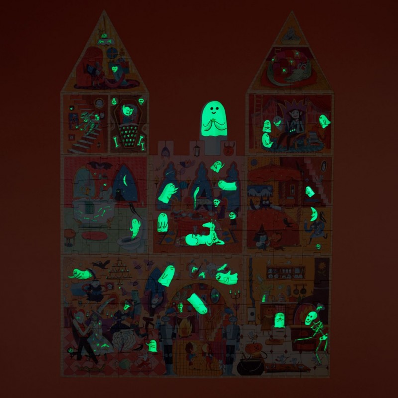 Puzzle con bolsa de tela - Castillo encantado