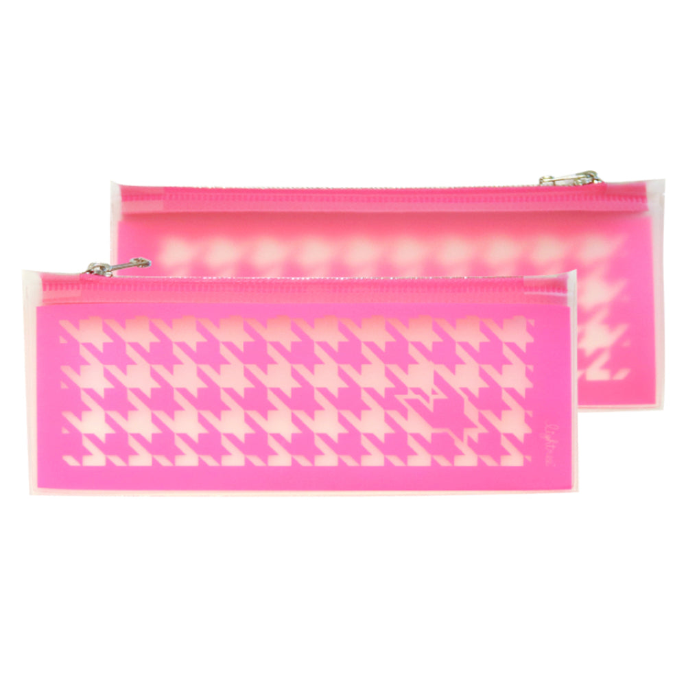 Estuche - Pata de gallo - M - Rosa