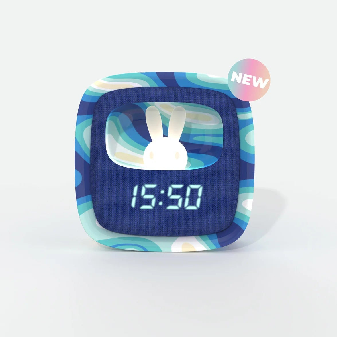 Reloj Despertador - Luz de noche - Olas azules EDICIÓN LIMITADA