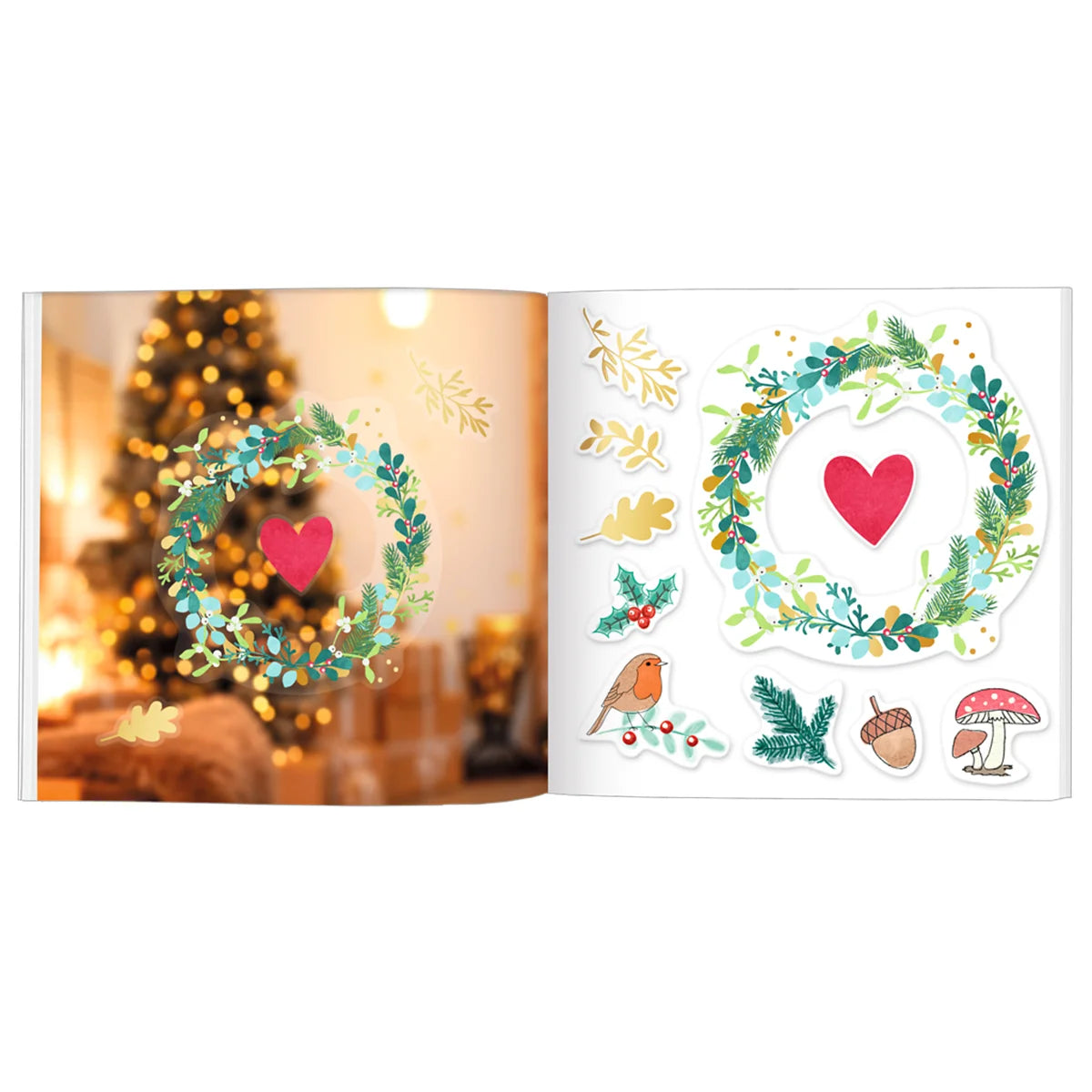 Libro de pegatinas para la ventana - Navidad