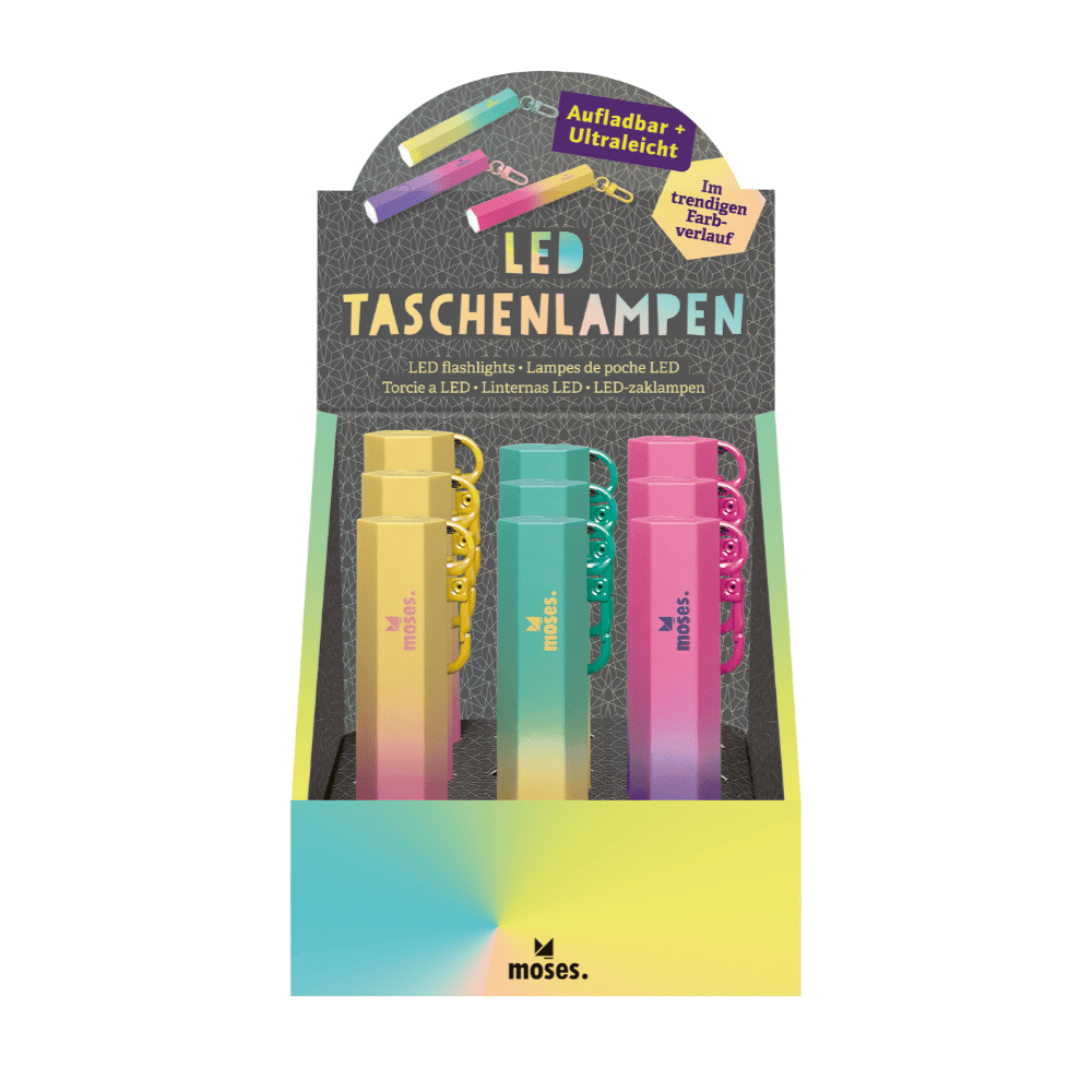 Mini Linterna LED Recargable (varios colores)