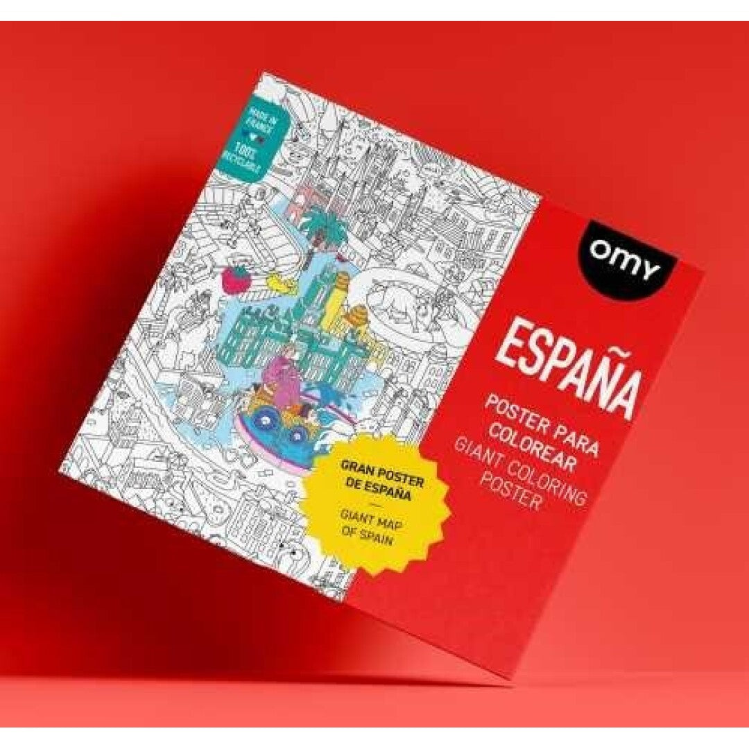 Póster XL para colorear - España