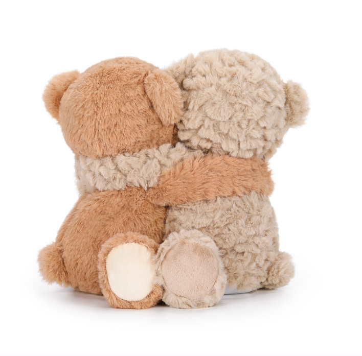 Peluche térmico con bolsa aromática - Ositos abrazados