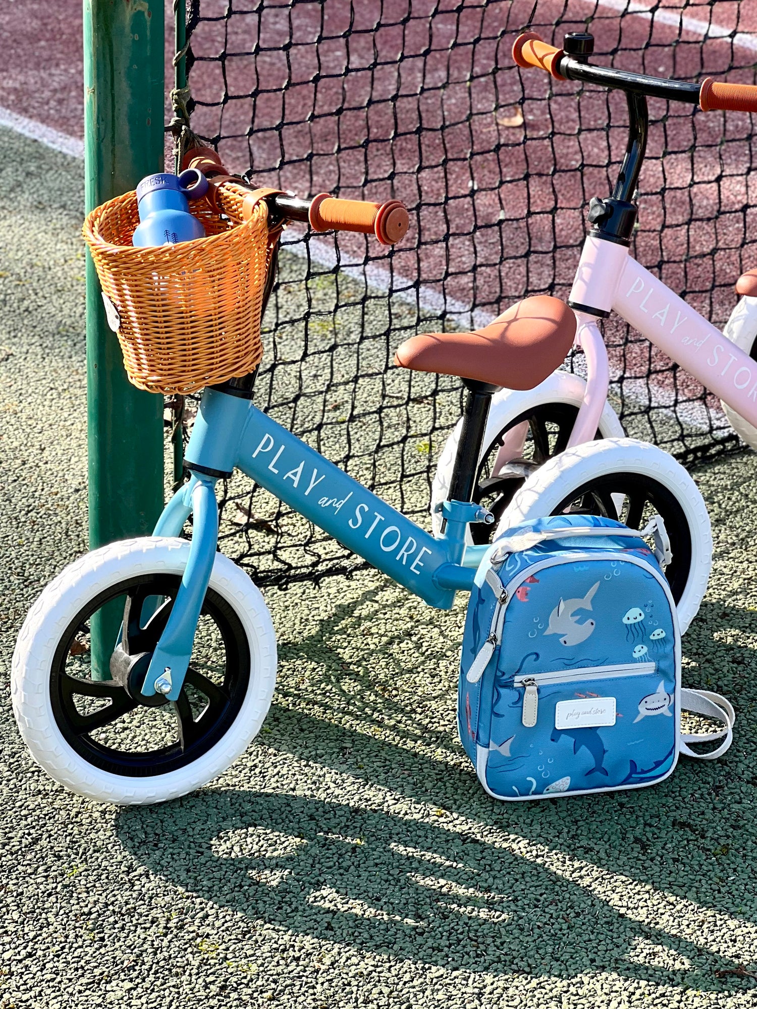 Cesta mimbre + timbre para Bici