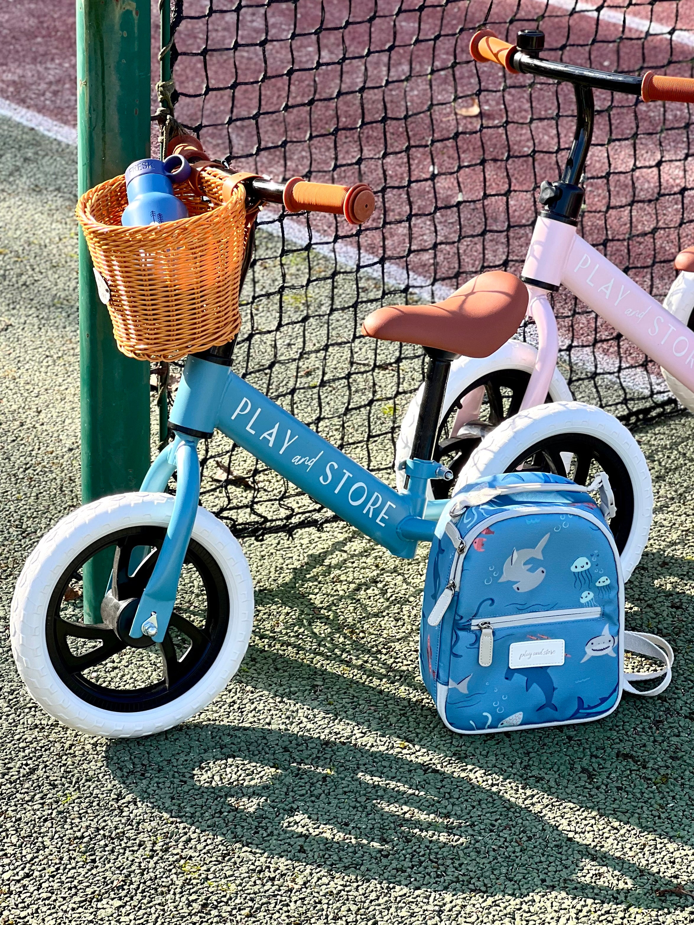 Cesta mimbre + timbre para Bici