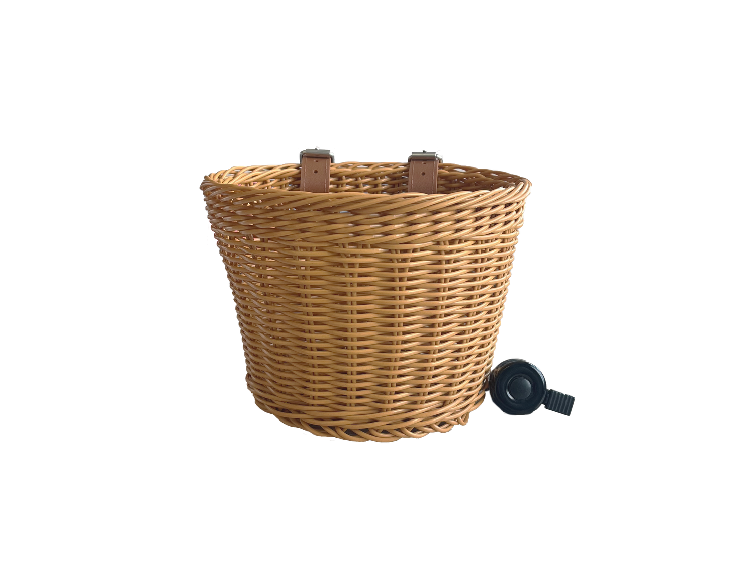 Cesta mimbre + timbre para Bici