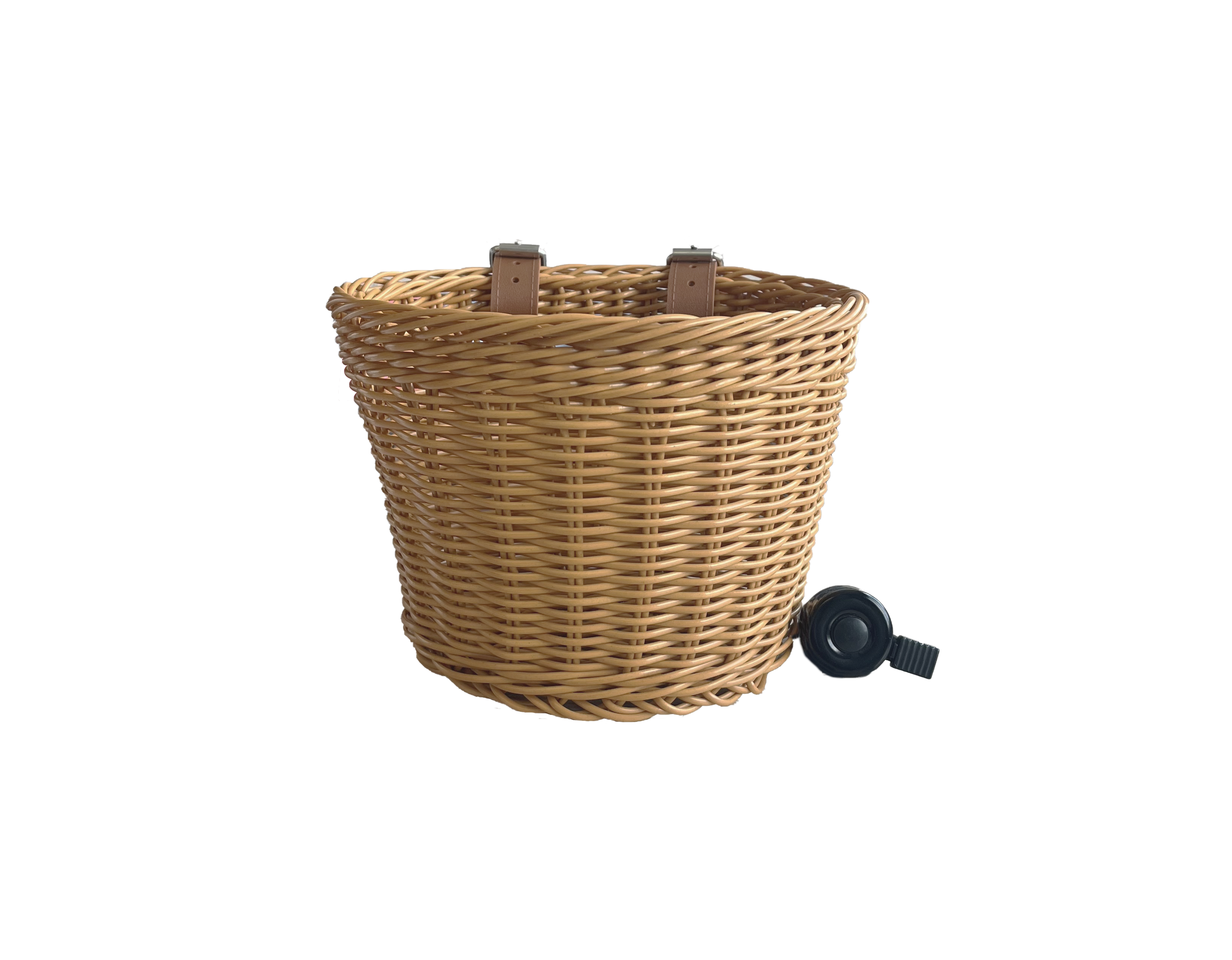 Cesta mimbre + timbre para Bici