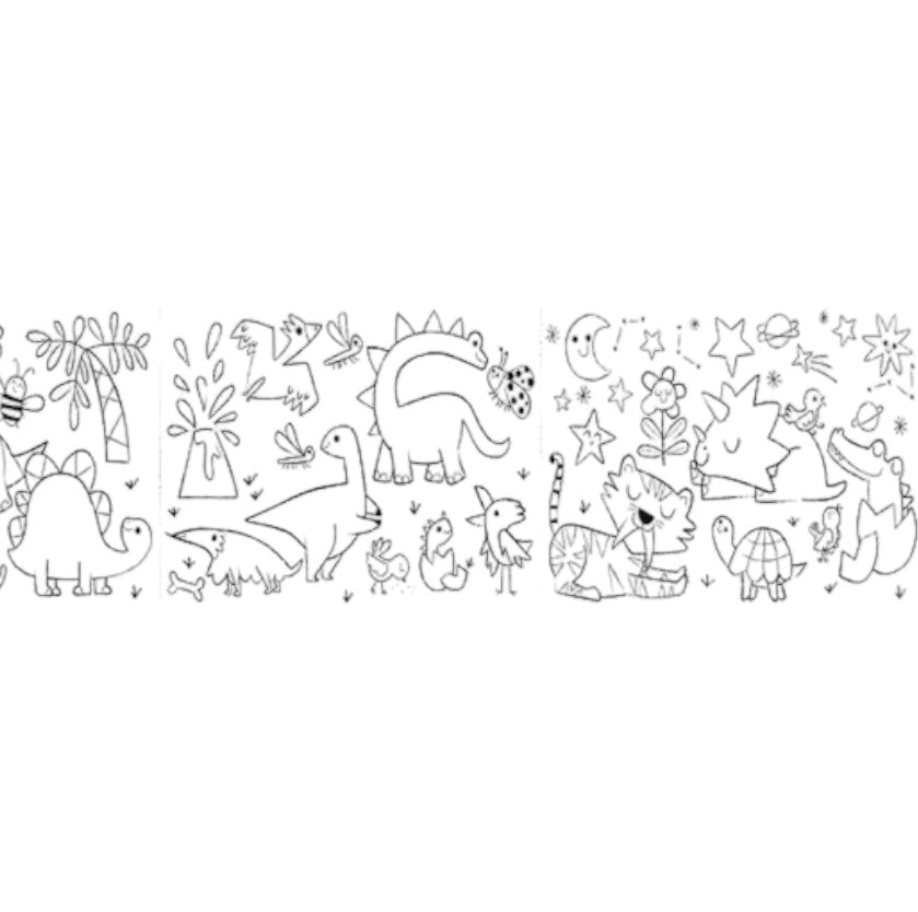 Rollo (grande) para pintar - Dinos