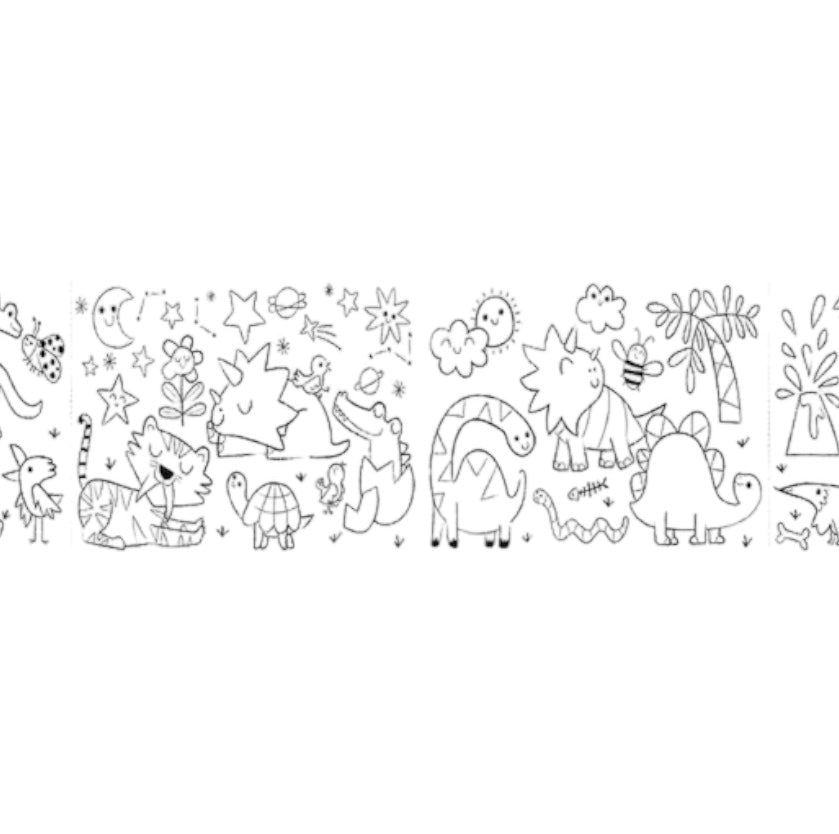 Rollo (grande) para pintar - Dinos