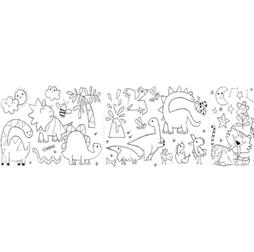 Rollo (grande) para pintar - Dinos