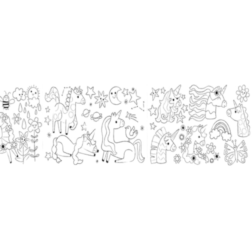 Rollo (grande) para pintar - Unicornios