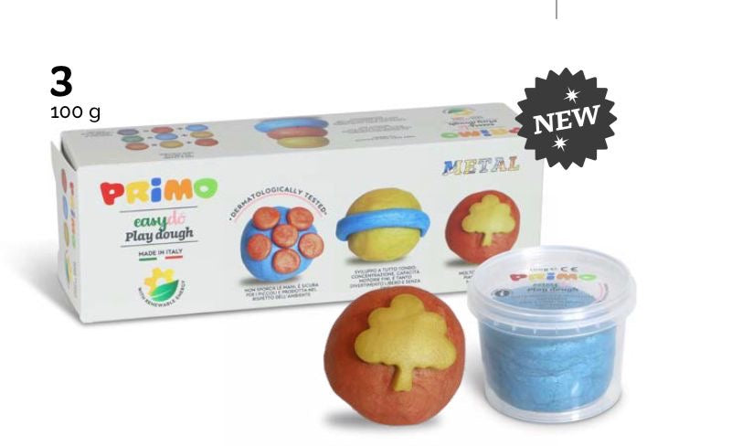 Pasta para moldear - Set 3 colores Metalicos