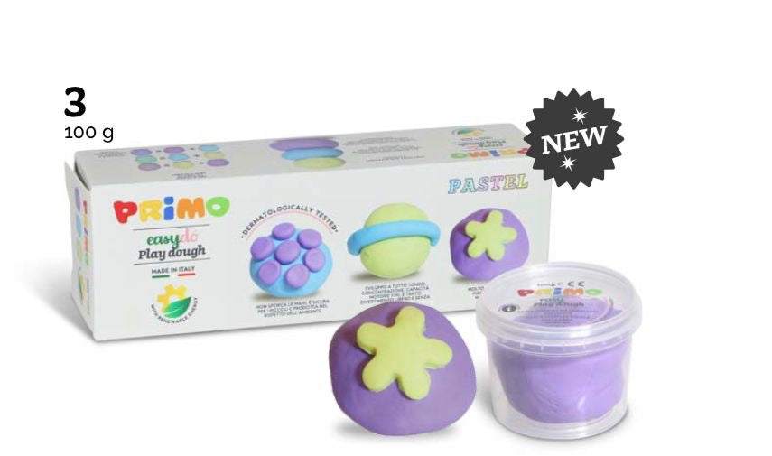 Pasta para moldear - Set 3 colores Pastel