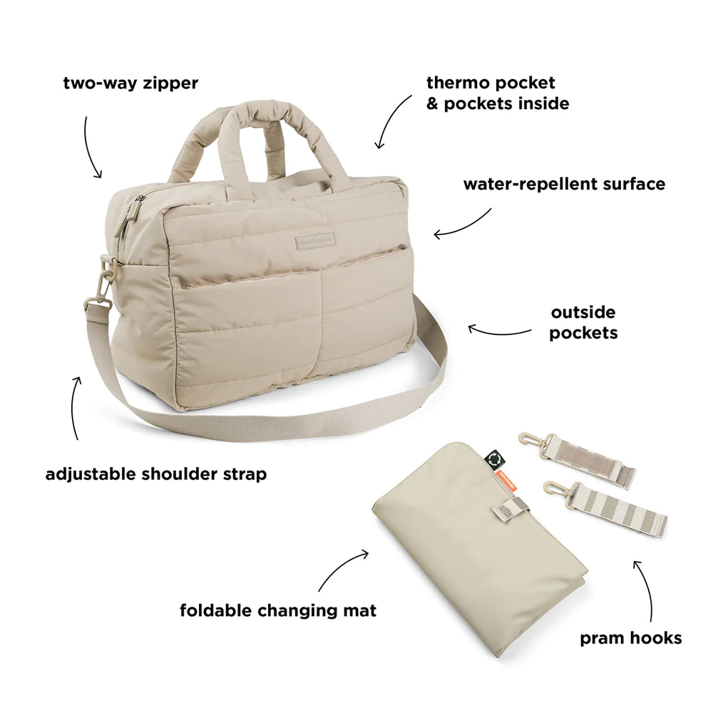 Bolso cambiador - Beige