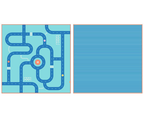 Toallas de juego - Carretera Azul (2 tallas)
