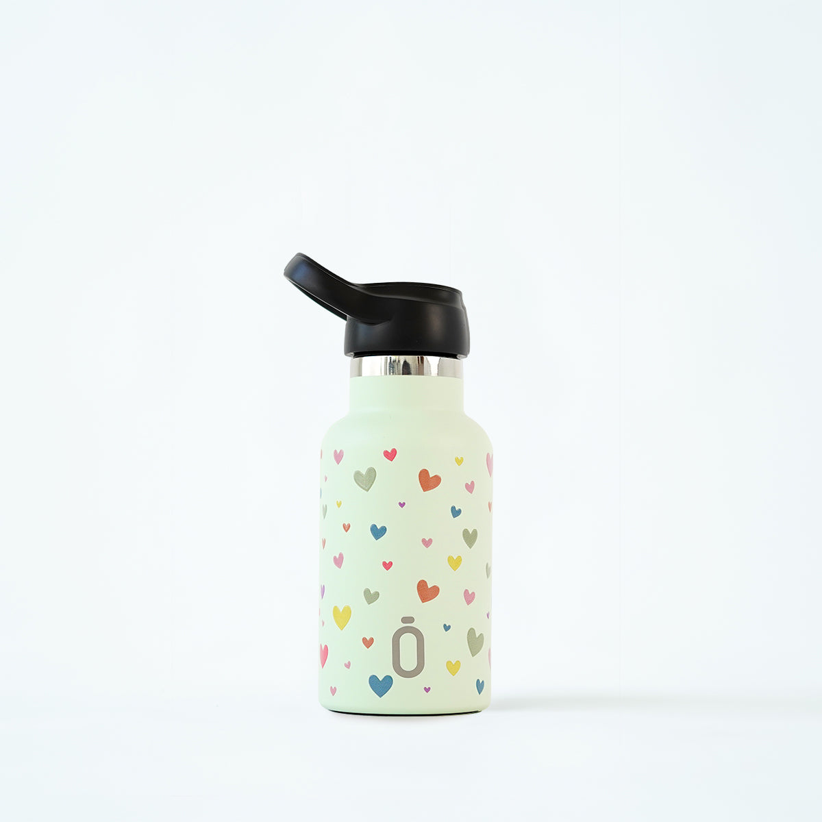 Botella Térmica con revestimiento interior cerámico - Pajita - Corazones - Melón