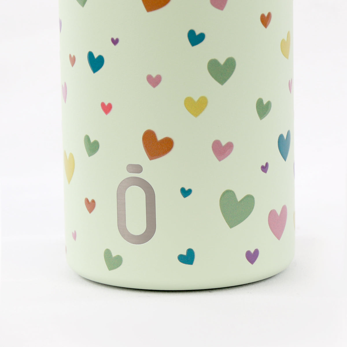 Botella Térmica con revestimiento interior cerámico - Pajita - Corazones - Melón