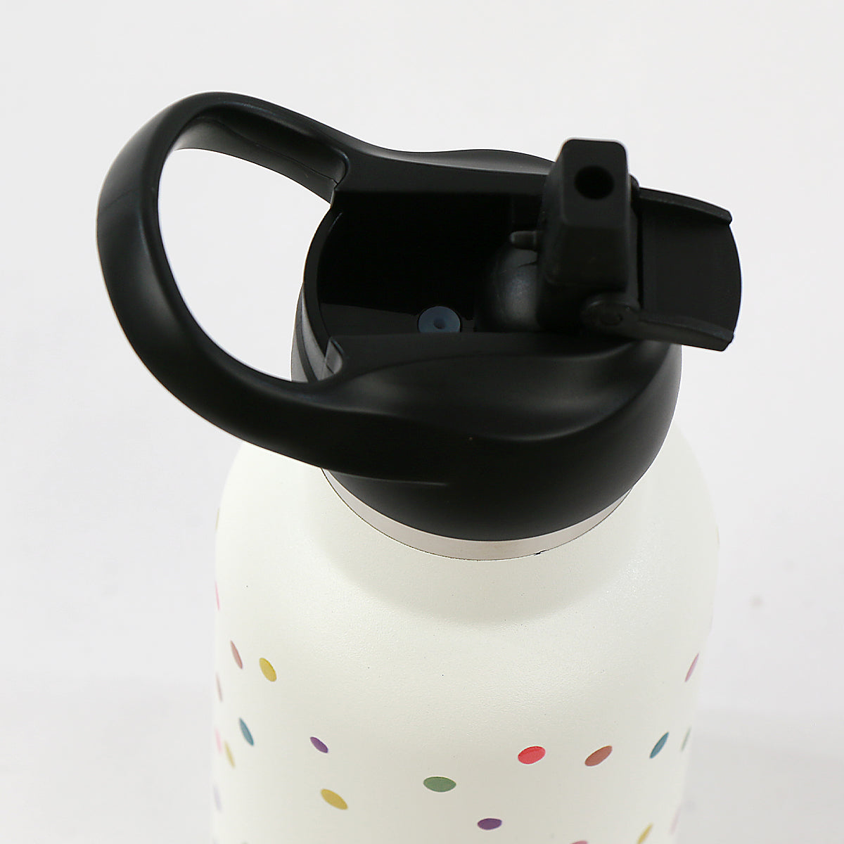 Botella Térmica Pajita - Topos - Nata