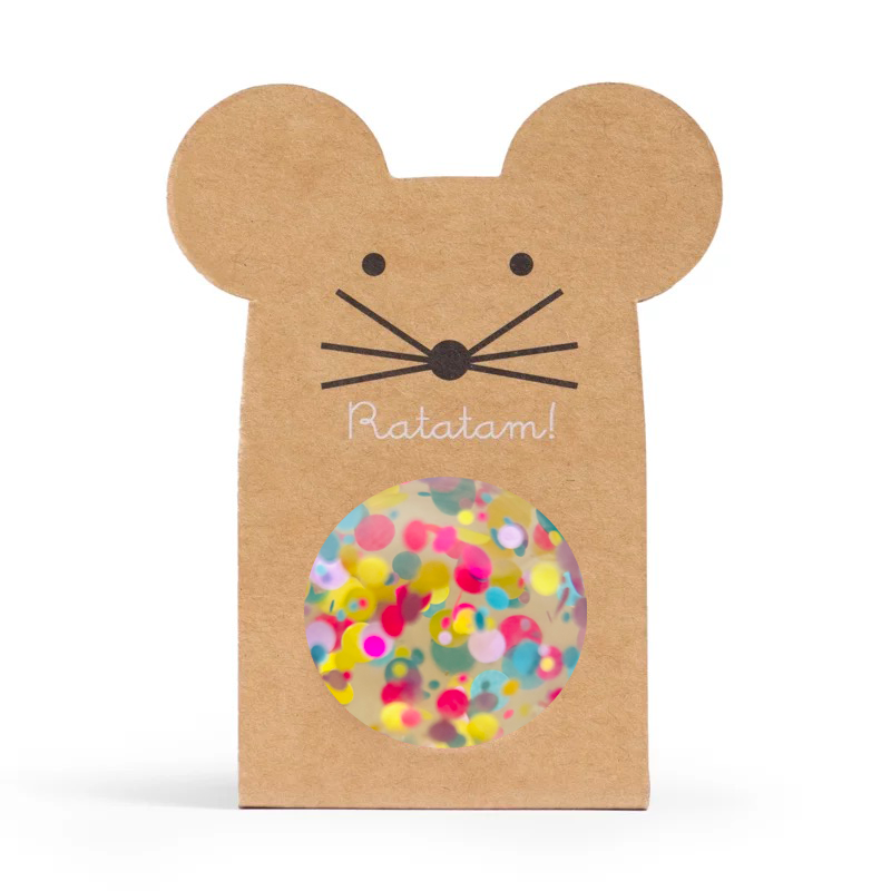 Pelota saltarina (43 mm) - Confeti Multicolor