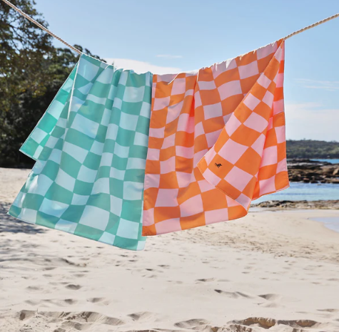 Toalla - Cuadros verdes