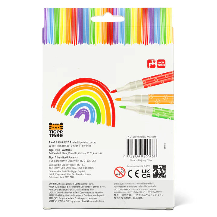 Rotuladores para Cristales, ventana y espejos (6 uds)