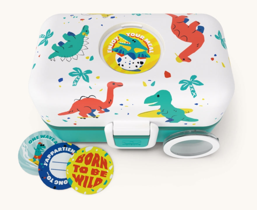 Caja almuerzo Azul - Dinosaurios (2 tamaños)