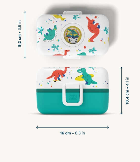 Caja almuerzo Azul - Dinosaurios (2 tamaños)