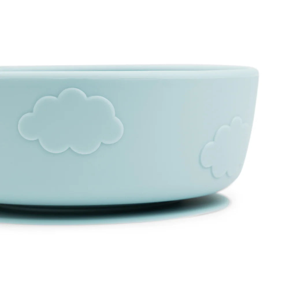 Vajilla silicona (set de 3 piezas) - Azul pastel