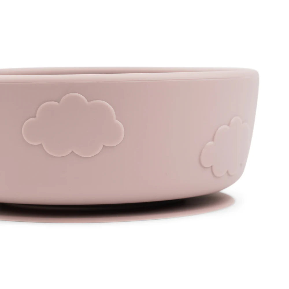 Vajilla silicona (set de 3 piezas) - Rosa pastel