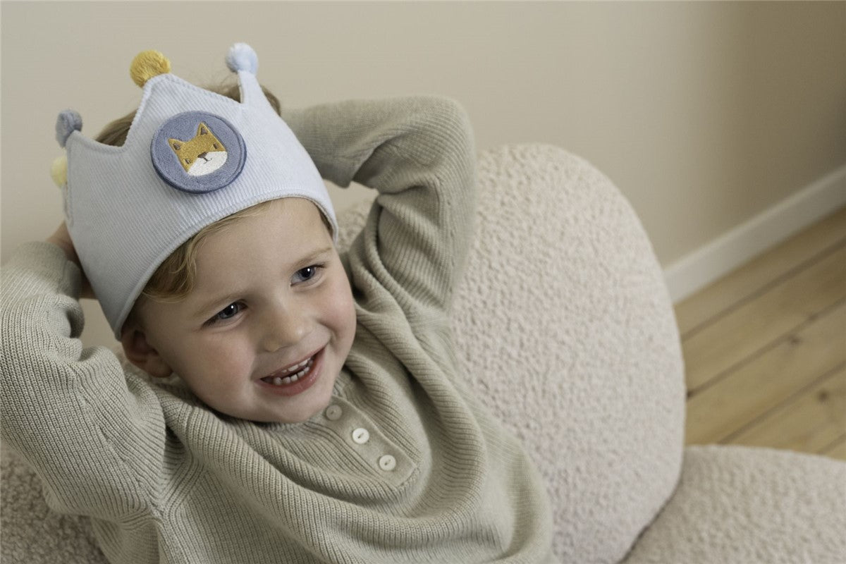 Corona de cumpleaños con números - Azul