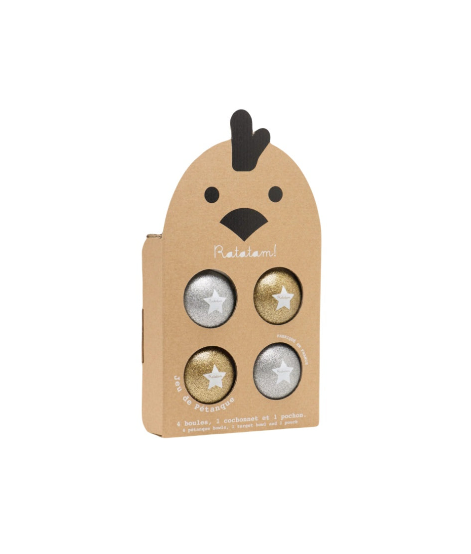 Juego de petanca - Plateada y dorada